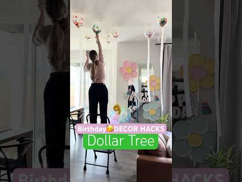 Sharing My Secret🤫 Dollar Tree ✨BIRTHDAY🎈DECOR HACKS! 🥳 #birthday #decor #party #dollartree #diy