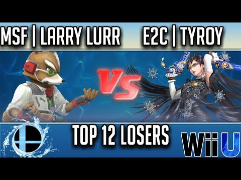 Smash'N'Splash 3 TOP 12 LOSERS - MSF | Larry Lurr (Fox) vs E2C | Tyroy (Bayonetta)