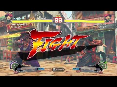 VeNOM2O99 ( AKUMA ) VS JR RODRIGUEZ ( AKUMA ) SSFIV ENDLESS BATTLE MATCH ON XBOX 360 GAMES 6-10