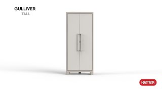 Aufbauanleitung Keter Gulliver Kunststoffschrank hoch