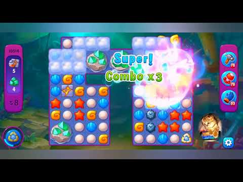 фишдом 2022 # 10514 уровень - прохождение без бустеров # Fishdom,  10514  level - no Boosters.