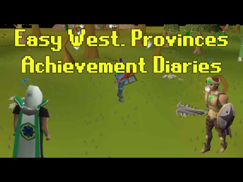 Achievement Diary - Easy Western Provinces tasks | OldSchool Runescape