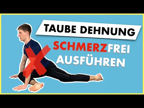 Taube Dehnung (Pigeon Pose) ohne Knieschmerzen ausführen