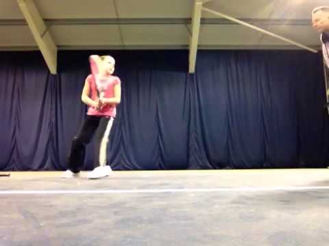 Impact Tennis future star Daniella Kotara figure of 8 footw