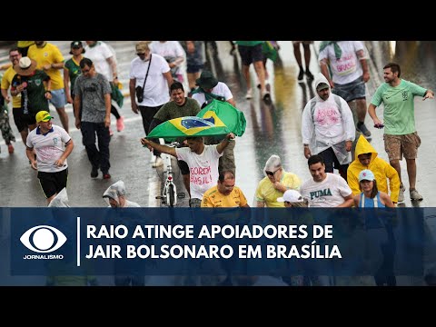 Raio atinge grupo que esperava por protesto a favor de Bolsonaro no DF