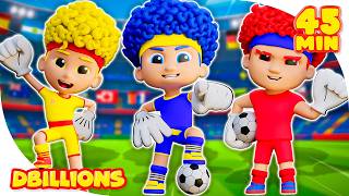 Brush Your Teeth Football Game with Trrr-Ra-Ta-Ta | Mega Compilation | D Billions Kids Songs