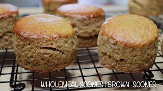 BROWN  SCONES | BROW FLOUR SCONES | WHOLEMEAL SCONES RECIPE | SCONES RECIPE | HOW TO MAKE SCONES