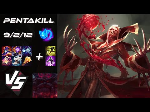 TOP Vladimir vs Ornn [PENTAKILL] - EU Challenger Patch 25.S2.5