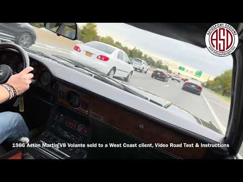 1986 Aston Martin V8 Volante sold to a West Coast client, Video Road Test & Instructions