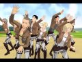 [MMD] Attack on Titan - 1 2 3 