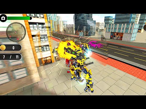 Helicopter Robot Transform War: Robot Helicopter Action Game #3 - Android Gameplay