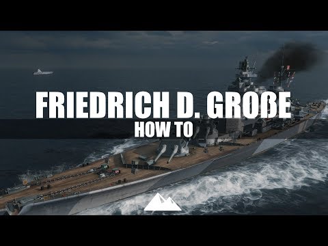 FRIEDL THE GREAT, can also be used on secondary! - World of Warships | [How to] [German] [60fps]