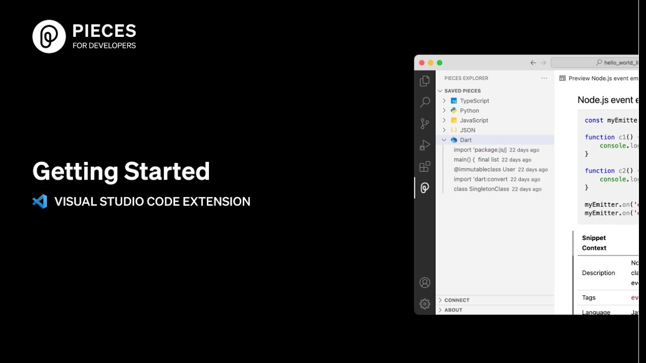 Getting Started with the VSCode Extension | Pieces for Developers