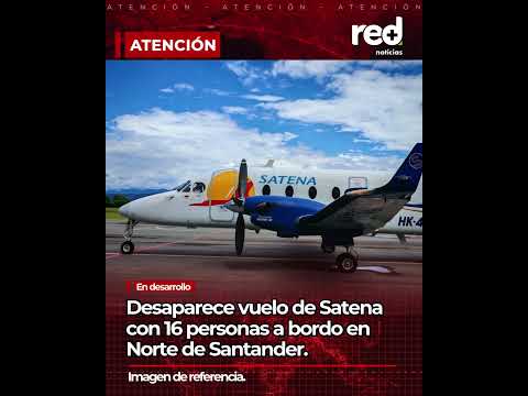DESAPARECE AVIÓN EN COLOMBIA: Autoridades buscan la aeronave en Norte de Santander