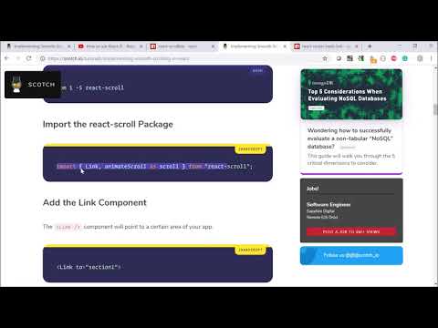 Smooth-Scroll using NavHashLink OR Link in React js