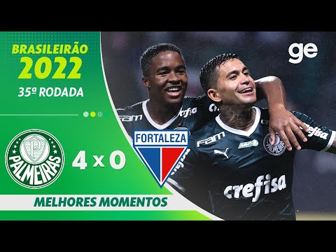 Gols e lances de Palmeiras x Fortaleza