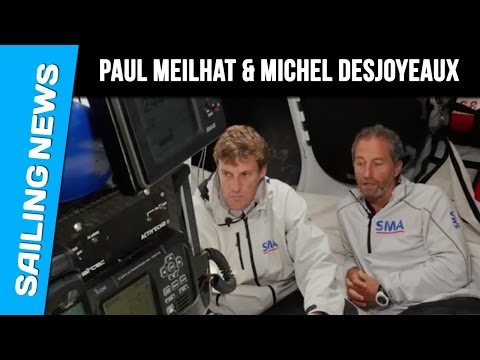 Michel Desjoyeaux and Paul Meilhat together for the Vendée Globe 2016