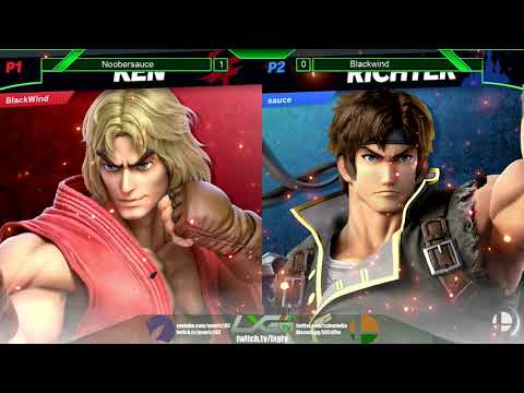 Blackwind (Bayonetta/Ken/Byleth) vs Noobersauce (Richter) - Smash Ultimate @ LXG 17