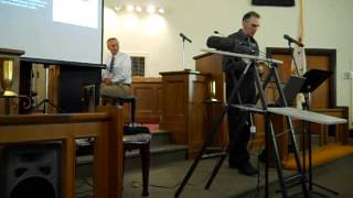 Scott Miller (bones) & Rich Egan (piano): "Old Tar River," 2014 Scott Joplin Festival