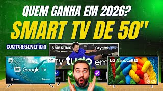 TOP 3 MELHOR TV DE 50 PARA COMPRAR EM 2026: TV 50 POLEGADAS CUSTO BENEFÍCIO QUE VALE CADA CENTAVO!