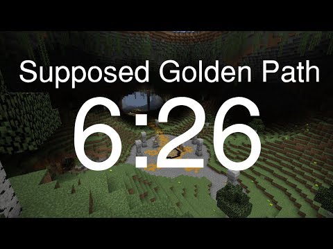 Minecraft Speedrun: Supposed Golden Path (6:26)