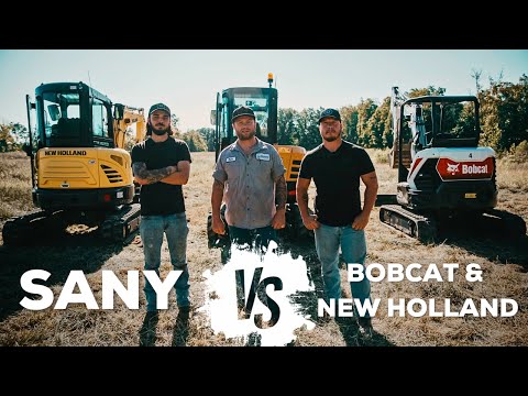 How to Buy A Mini Excavator: Comparing SANY Vs. New Holland Vs. Bobcat Mini Excavators
