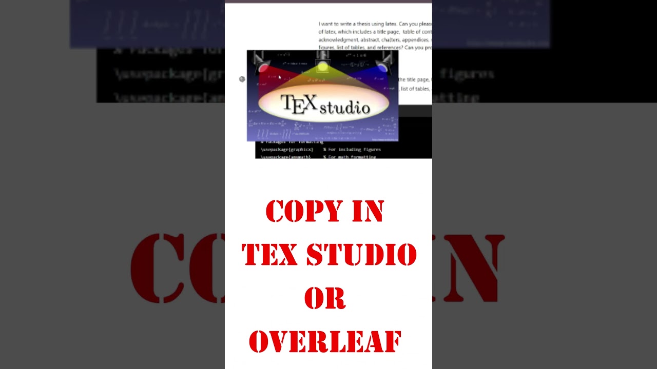 How to Write a Thesis in LaTeX Using ChatGPT #thesis  #chatgpt , #latex