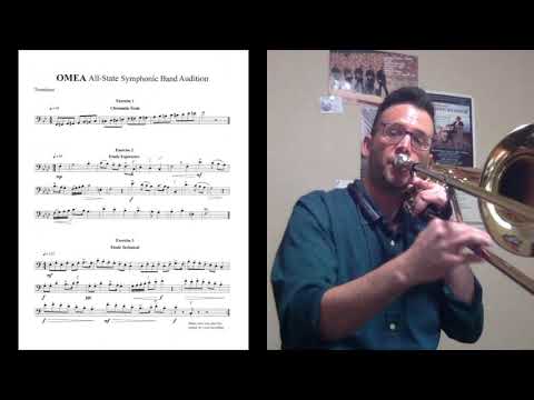 OMEA All-State Trombone Etude 1 - Symphonic Band