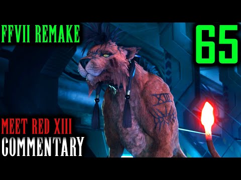Final Fantasy VII Remake Walkthrough Part 65 - Meeting Red XIII & Who Are The Whispers? (Ch 16-17)