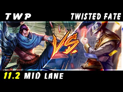TheWanderingPro - Yasuo vs Twisted Fate MID Patch 11.2 - Yasuo Gameplay