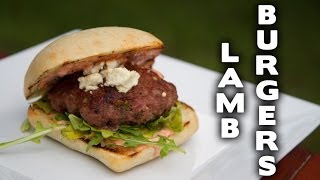 Lamb Burgers with Roasted Red Pepper Mayonnaise