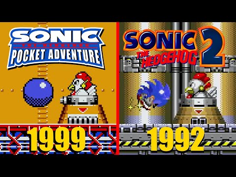 SONIC POCKET ADVENTURE - All Zone Side-by-Side Comparisons
