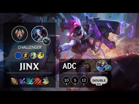 Jinx ADC vs Ezreal - EUNE Challenger Patch 10.7