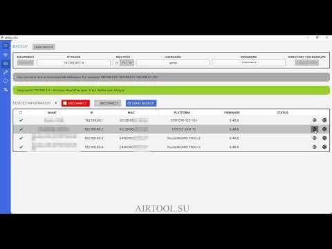 Backup Mikrotik RouterOS with AirTool App