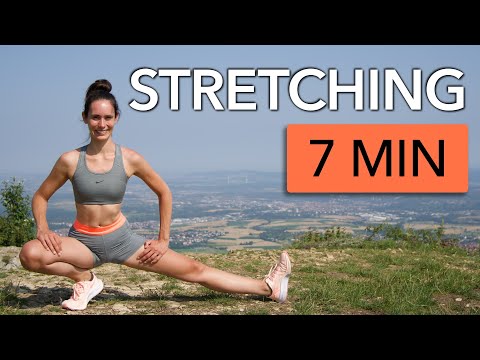 7 MIN STRETCHING AFTER RUNNING WORKOUT - STANDING POST RUN STRETCHES