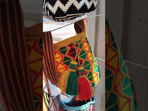 Wayú mochilas in Uribia, Guajira, Colombia 🇨🇴  #short #shorts #shortvideo  #shortsvideo