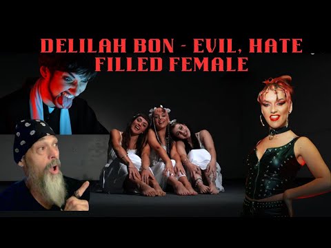 Delilah Bon - Evil Hate Filled Female (OMV) - WOW! Intense! This drop is FIRE! Metal Musician reacts