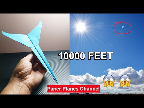 How to make a Paper Airplane that flies Far 10000 Feet | paper airplanes that fly far