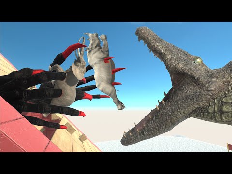 Sudden  Attack on Crocodile and Scourge Scourge - Animal Revolt Battle Simulator