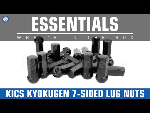 KICS Kyokugen 7-Sided Lugnuts Black - What's in the Box?