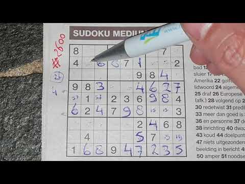 Boost your skills! (#2600) Medium Sudoku puzzle. 04-08-2021