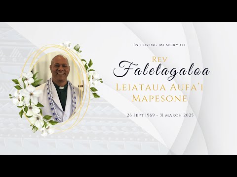Family Service - Rev Faletagaloa Mapesone (Tue)