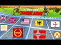 6,000,000 Zombie Invasion VS EVERY UEBS 2 ARMY in History!