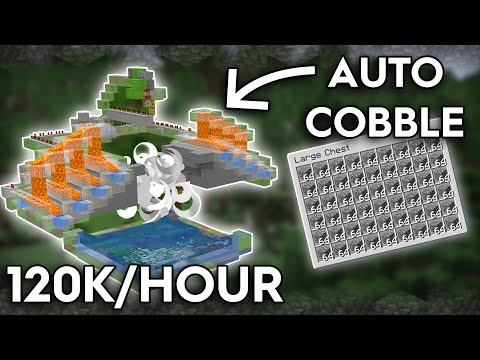 Shulkercraft - Minecraft Fully Automatic Cobblestone Farm - 120,000 Cobble Per Hour - 1.16/1.15