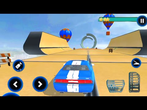 Muscle Car Stunts GT Car Games - Classic Mode Level 6 - Android Gameplay videos
