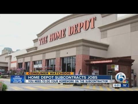 Home Depot subcontractor needs 4 tries to fix job