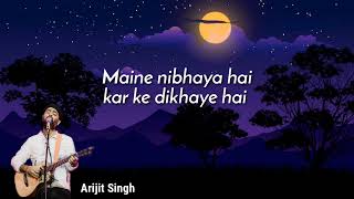 Jaan Nisaar...lyrics| Arijit singh | Kedarnath