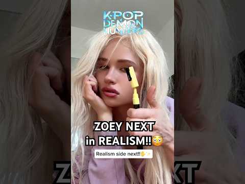 OMG realism side next!!! I drew KPOP Demon Hunters ✨ZOEY✨ in Realism and I can’t stop staring 😳😭