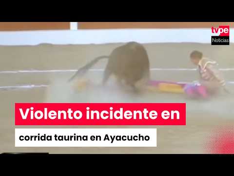 Ayacucho: novillera española es corneada por toro durante la feria de Puquio 2026