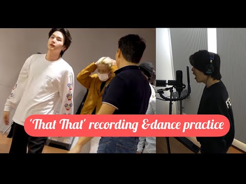 Suga recording 'That That' & dance practice (Eng Sub)